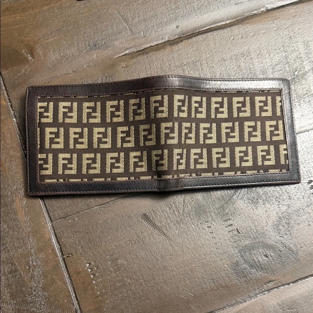 Fendi Brown and Cream Men's wallet